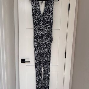 Stylish Black and White Jumpsuit